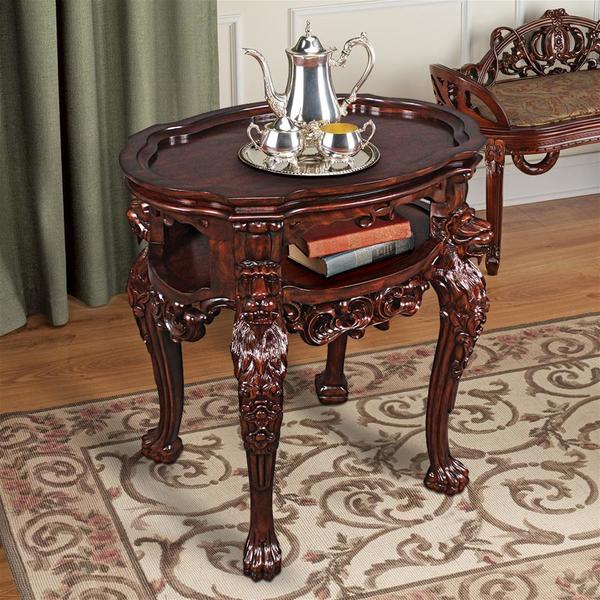 Design Toscano Lord Raffles Lion Tea Table AF57134